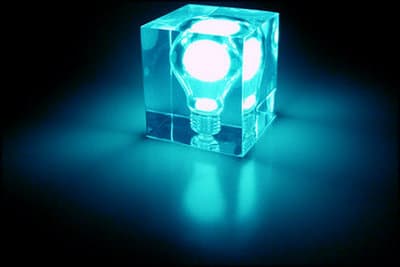 SuckUK Lampa Glow Brick Blue