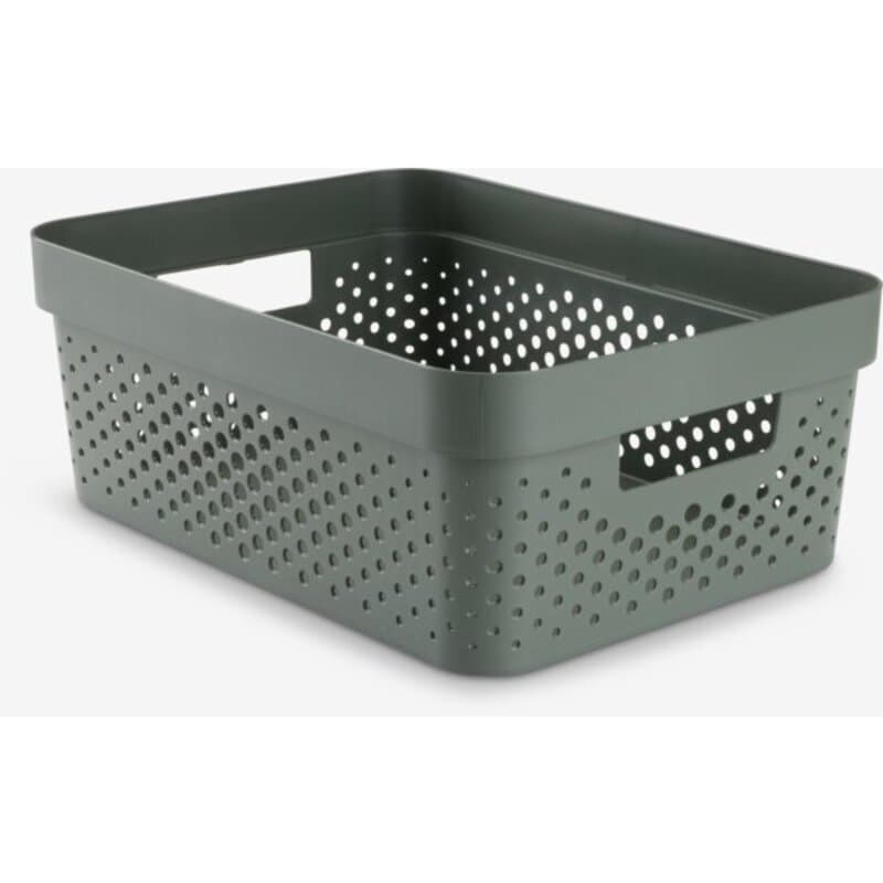 Korpa 11L, plastika, tamno zelena