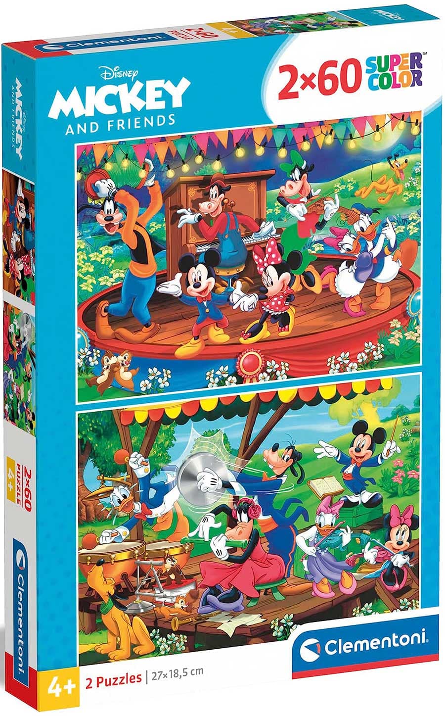 Puzle slagalice 2x60 delova Disney Mickey and Friends Clementoni 21620