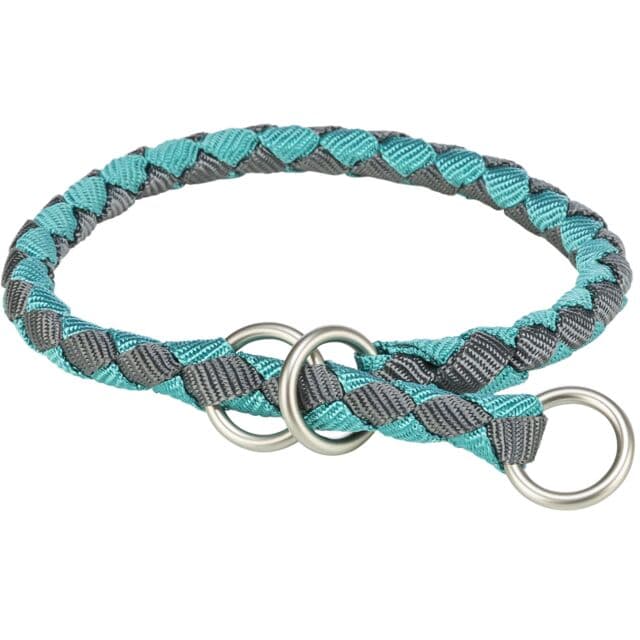 Ogrlica poludavilica za pse 35-41cm Cavo aqua/graphite TRIXIE 143728