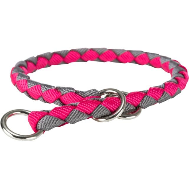 Ogrlica poludavilica za pse 43-51cm Cavo fuchsia/graphite TRIXIE 143911
