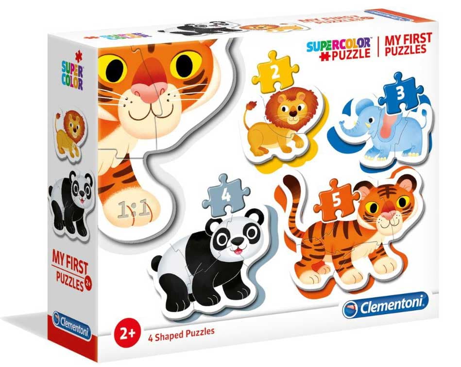 Moje prve puzzle slagalice 4u1 Divlje životinje Clementoni 20810