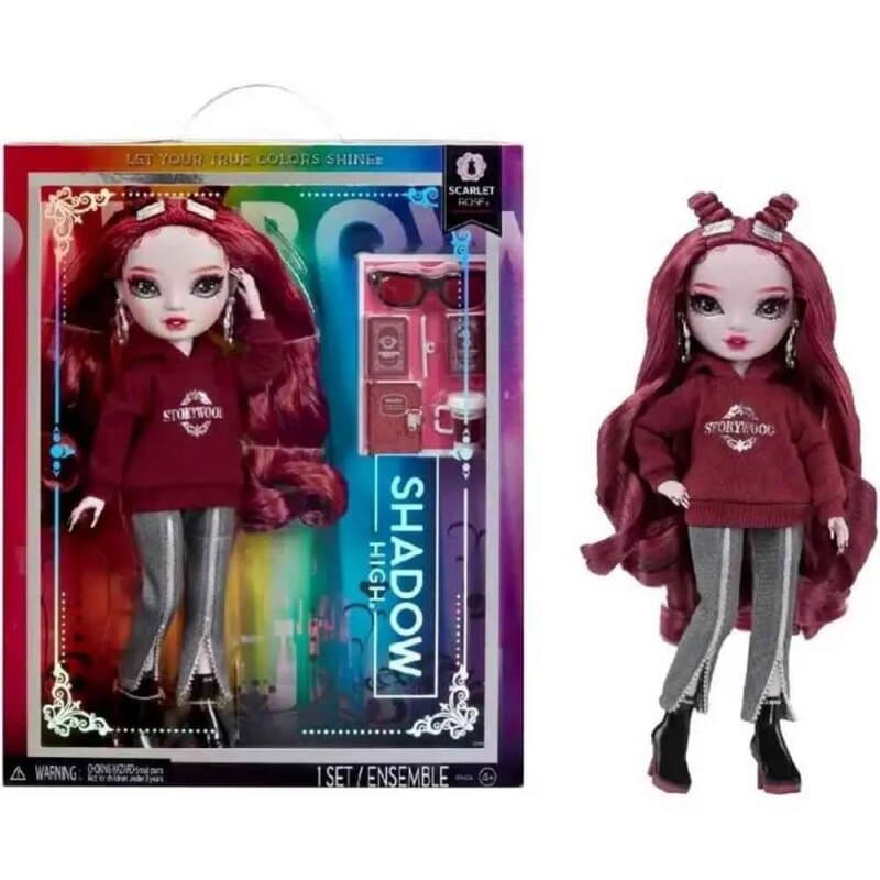 Shadow High lutka Scarlet Rose Maroon - modna lutka sa bordo kosom