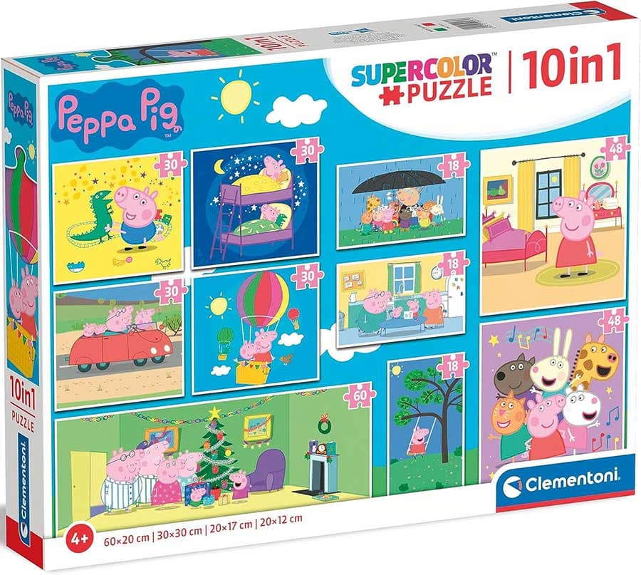 Puzzle slagalice 10u1 Pepa Prase Clementoni 20271