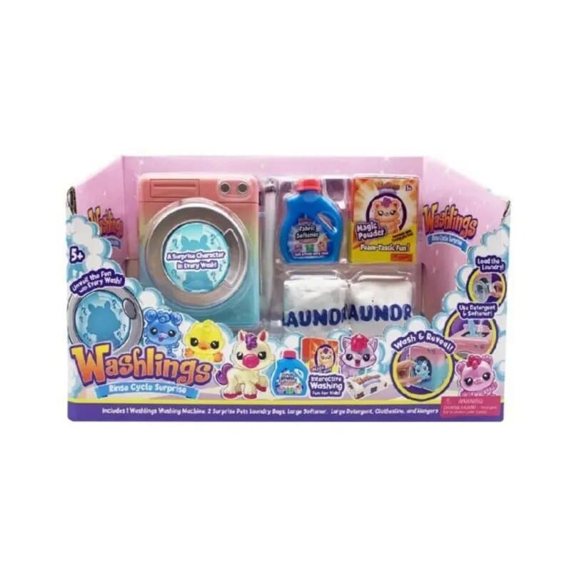 WASHLINGS Surprise Set — mašina za pranje veša sa iznenađenjima