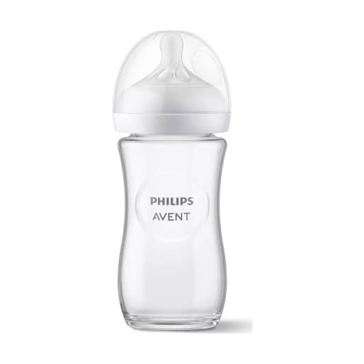 Philips Avent Staklena flašica za bebe Natural response 240ml sa cuclom 1m+ SCY933/01