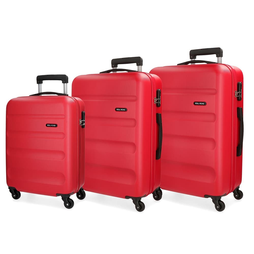 Komplet ABS kofera 75/65/55cm Roll Road Flex Red 58494