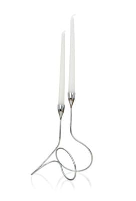 Black&Blum Svećnjak Loop Silver LP003