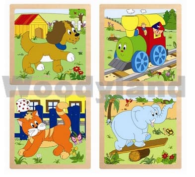 WoodyLand Puzzle Veselo se kreće 93017