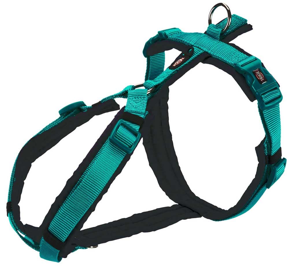 Am pojas za šetnju za pse veličina M Premium Trekking ocean/graphite Trixie 1997212