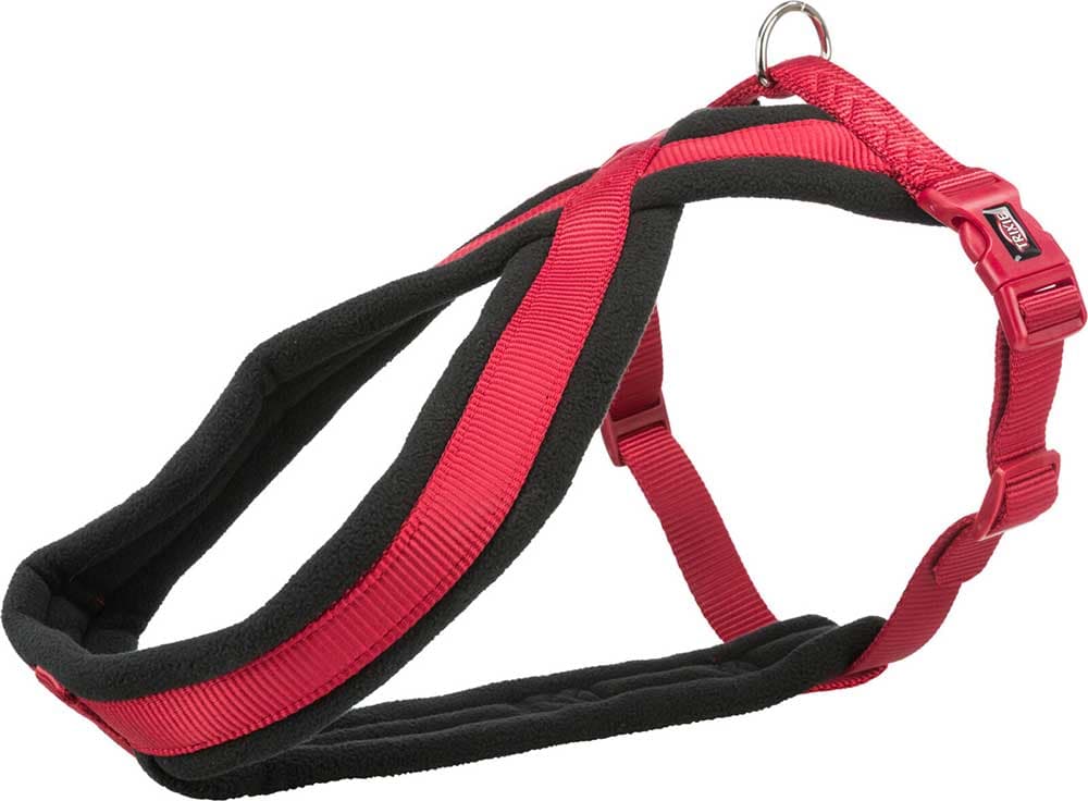 Am za pse - pojas za šetnju veličina S-M Premium Touring red Trixie 203803