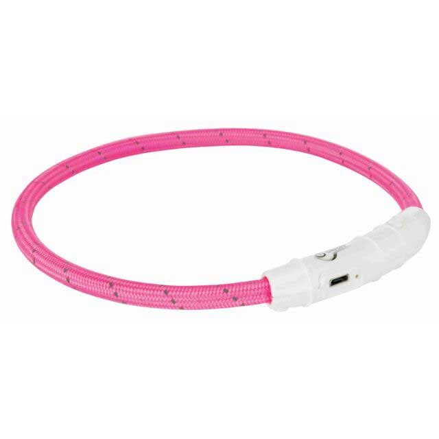 Svetleća ogrlica za pse velikih rasa, veličina L-XL pink Trixie 12708