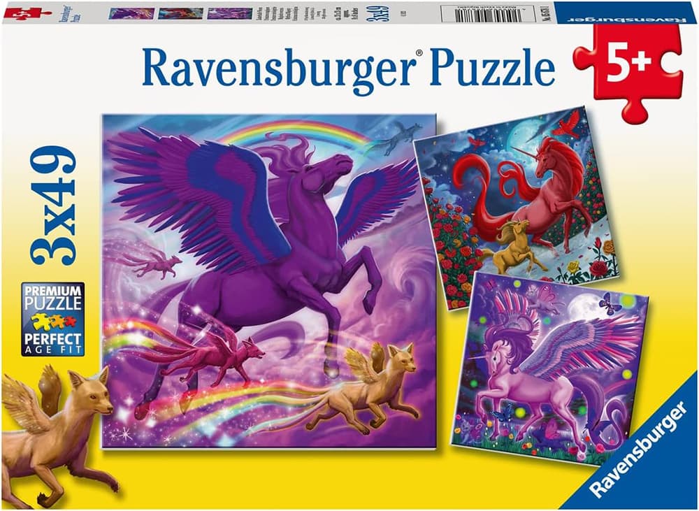 Ravensburger Slagalice 3x49 Mistična veličanstvena stvorenja 05678