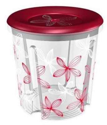 Curver okrugla kutija za odlaganje Red&White CU 00300-L06