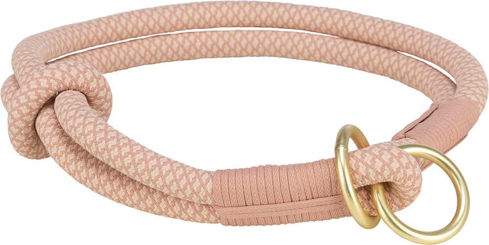 Ogrlica poludavilica za pse srednjih rasa veličina M Soft Rope pink/light pink Trixie 1984607