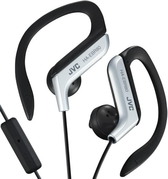 JVC Ear Clip slušalice sa mikrofonom i daljinskim HA-EBR80 silver