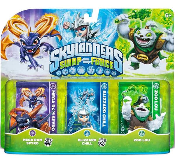 Skylanders Swap Force Tripple Pack B, Zoo Lou, Spyro i Chill 84759EU