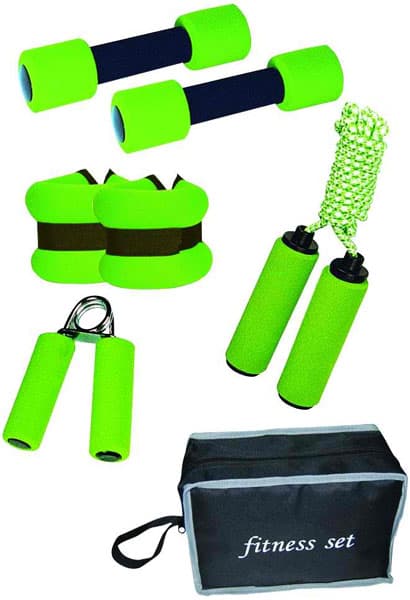 Fitness trening set tegovi za zglobove, tegovi, opruga i vijača 291180