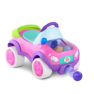 Bright Starts Guralica Auto sa lopticama pink