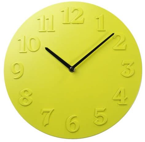 Zidni sat Plato 30cm limeta