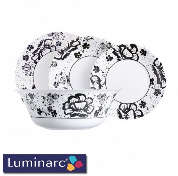 Luminarc Alcove Black servis za ručavanje 19 delova H2416 115012