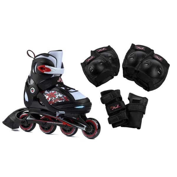 Podesivi roleri Stuf Skully LED sa štitnicima 121628 35-38