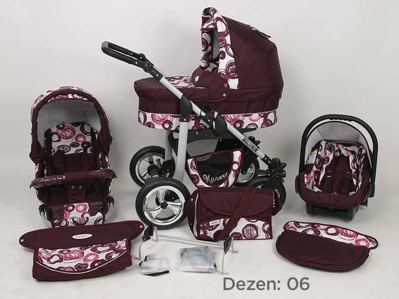Kunert Kolica za bebe Silver Set 3u1 06