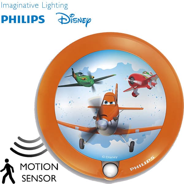 Lampa noćno svetlo sa senzorom pokreta Philips Disney Planes 71765/53/16