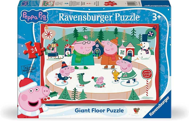 Velike podne puzzle Pepa Prase Božić 24 dela Ravensburger Giant Puzzle 12004186
