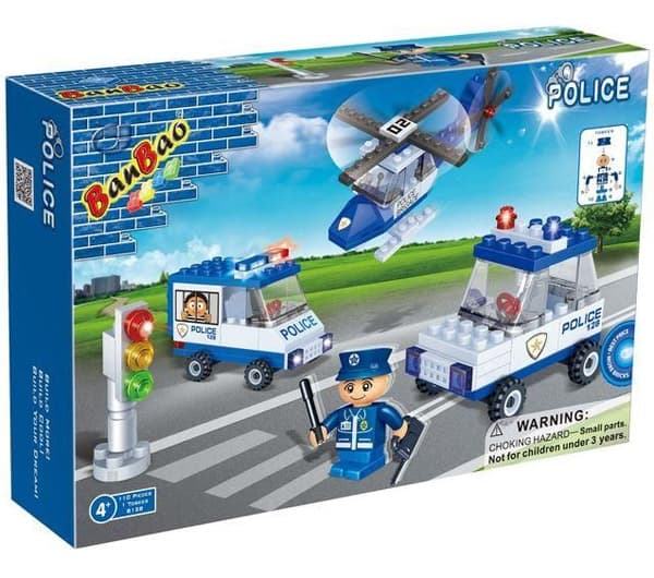 BanBao kockice Policija Mini 8128