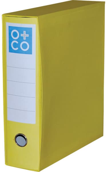 Registrator A4 N sa kutijom kartonski O+CO žuta 5 komada 04RGD01G