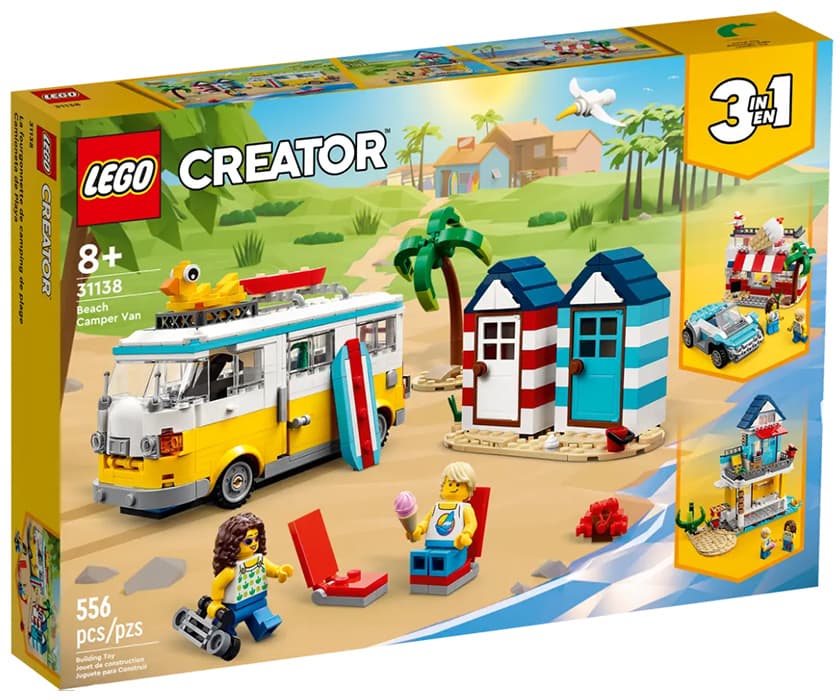 LEGO® Creator Kocke 3u1 Kamper za plažu 31138