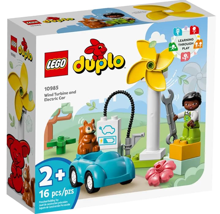 LEGO® DUPLO® Kocke Vetrenjača i električni auto 10985