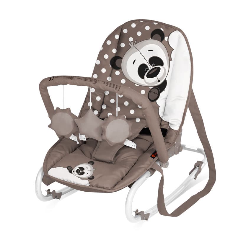 Bertoni Lorelli Ležaljka - njihalica za bebe Top Relax Beige Panda 10110021507
