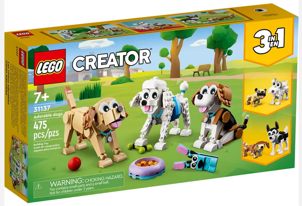 LEGO® Creator Kocke 3u1 Neodoljivi psi 31137