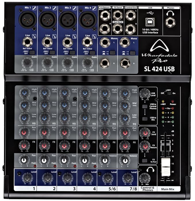 Studijska i live mikseta Wharfedale SL-424 USB 5848
