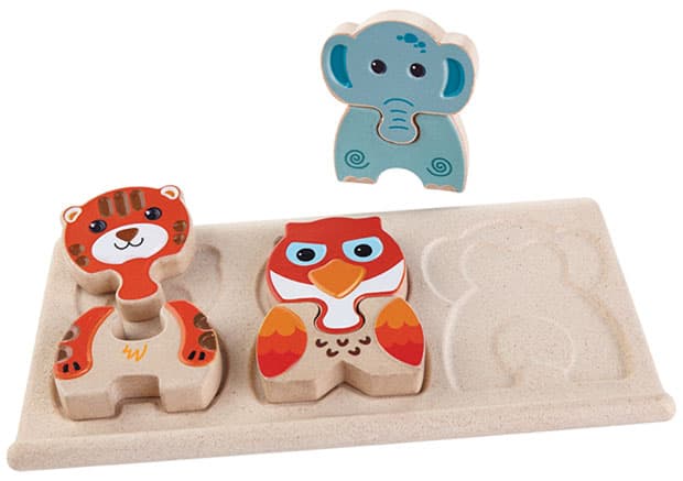 Plan Toys Drvena slagalica sa životinjama 5611