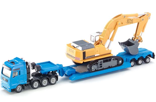 Siku Kamion teški transporter sa bagerom na prikolici 1:87 1847