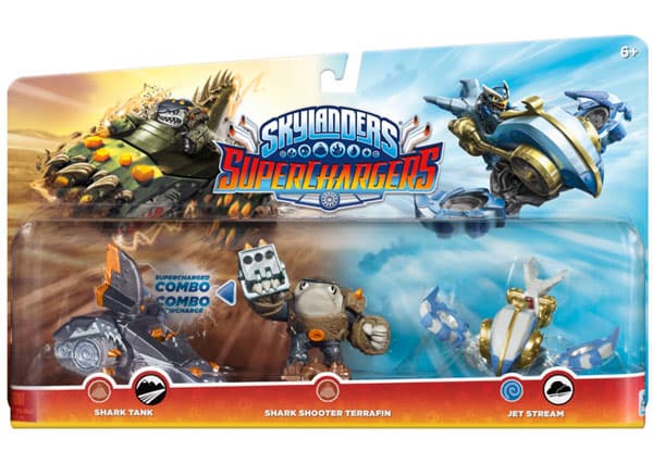 Skylanders SuperChargers Multi Pack W2 Shark Shooter Terrafin + Shark Tank + Jet Stream 87587EU