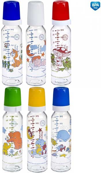 Canpol Baby Staklena flašica 240 ml Retro print 42/201
