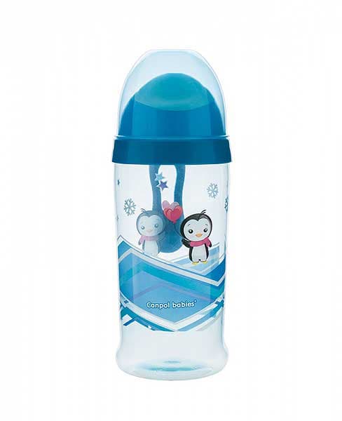Canpol Bebi bočica 12m+ Non-spill 350 ml Pingvin 56/513