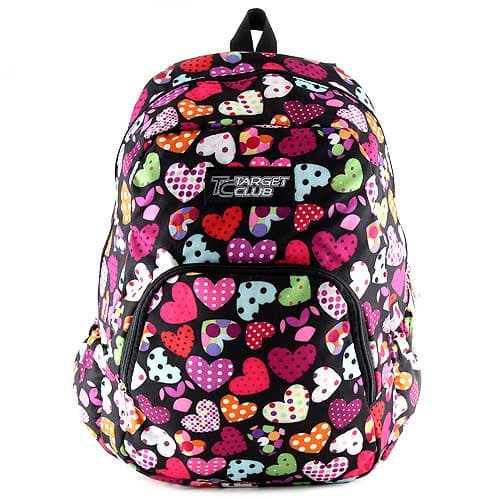 Target Club Ranac za školu Hearts black 17208