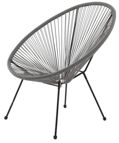 Lounge stolica Winty siva