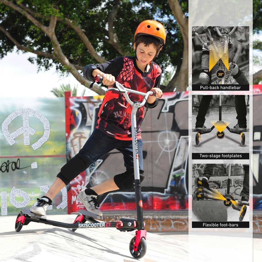 Smart Trike Ski skuter - trotinet do 100kg Z7 Red