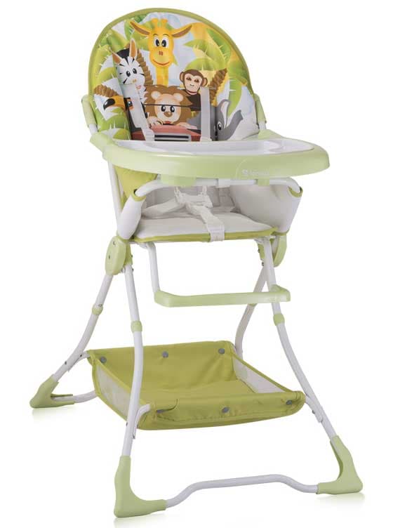 Bertoni Lorelli Visoka stolica za bebe Bravo Green Jungle