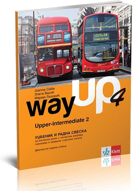 KLETT Way up 4, udžbenik i radna sveska za četvrti razred gimnazija i srednjih stručnih škola
