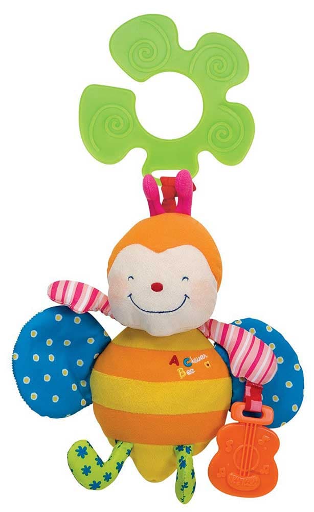 KsKids Zvečka i glodalica sa zakačaljkom Funky Clever Bee