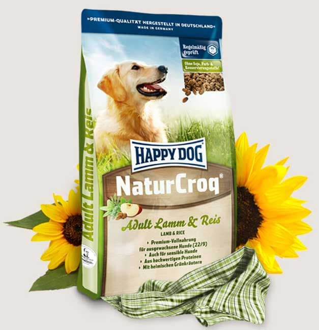 Happy Dog Hrana za pse Naturcroq - jagnjetina i pirinač - pakovanje 15kg + 2kg GRATIS