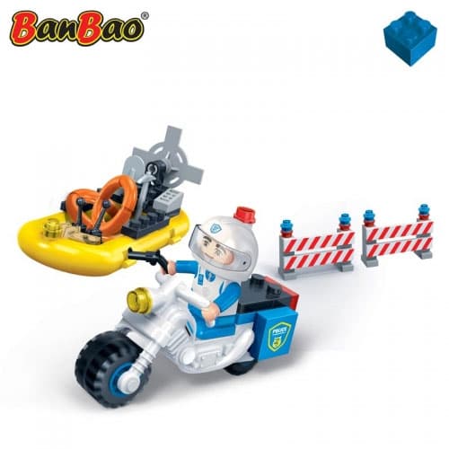 BanBao kocke Policijski motor i patrolni čamac 7018