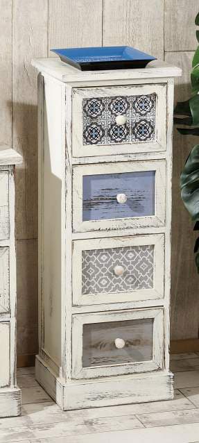 Drvena Shabby Chic Komoda 29 x 25 x 80 cm